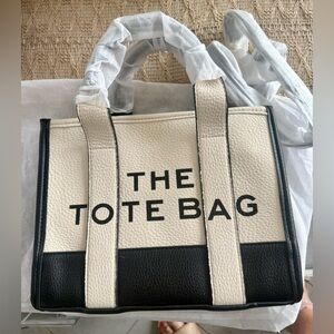 New Tote Bag Black & Cream Hand Crossbody Bag